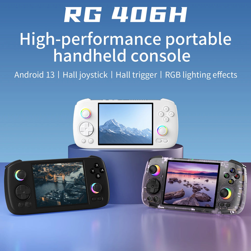 Anbernic RG 406H Retro Handheld Game Console 4inch IPS Multi-touch Screen 5000mAh Android Video Games Player Support FOTA Update
