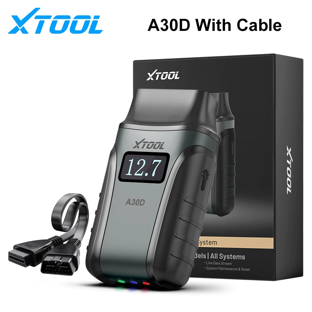 2026 New XTOOL Anyscan A30D V2.0 Lifetime Free OBD2 Scanner Bluetooth Diagnostic Tools All System 19 Resets Bi-directional FCA