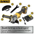 Dewalt DCG414 18V Max XR Brushless Angle Grinder - 125mm, 8800 RPM, Cutting & Polishing for Metal/Wood/Pipe