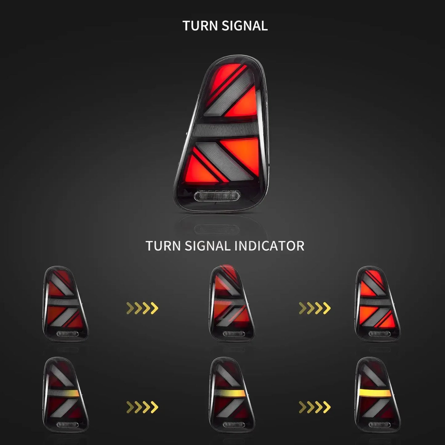 01-06 Mini R Series 1th Gen(R50 R52 R53) Vland LED Tail Lights Sequential Turn Signal With Dynamic Welcome Lighting