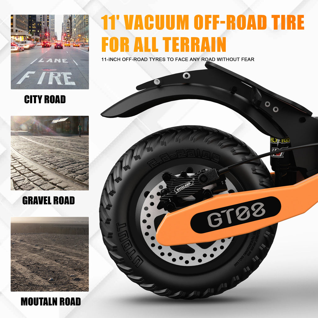 Arwibon 5600W Adult Electric Scooter Dual Motor Top Speed 46MPH,60V27AH, 11-inch Off-Road Tires Sport Folding eScooter