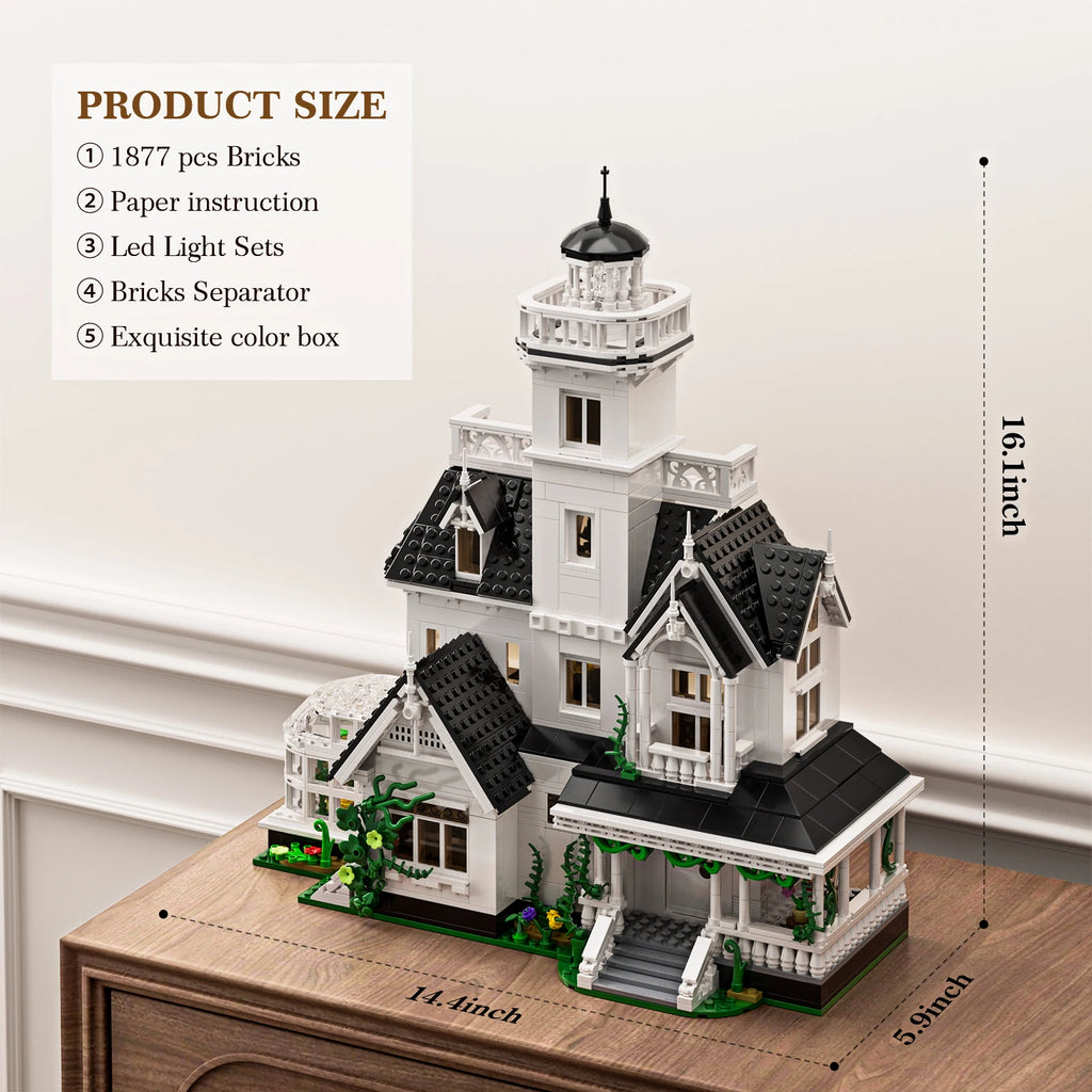 1877 Pcs Magic House Blocks Set Owens House Building Set Creator Architecture Model Home Office Decor Gift for Adults