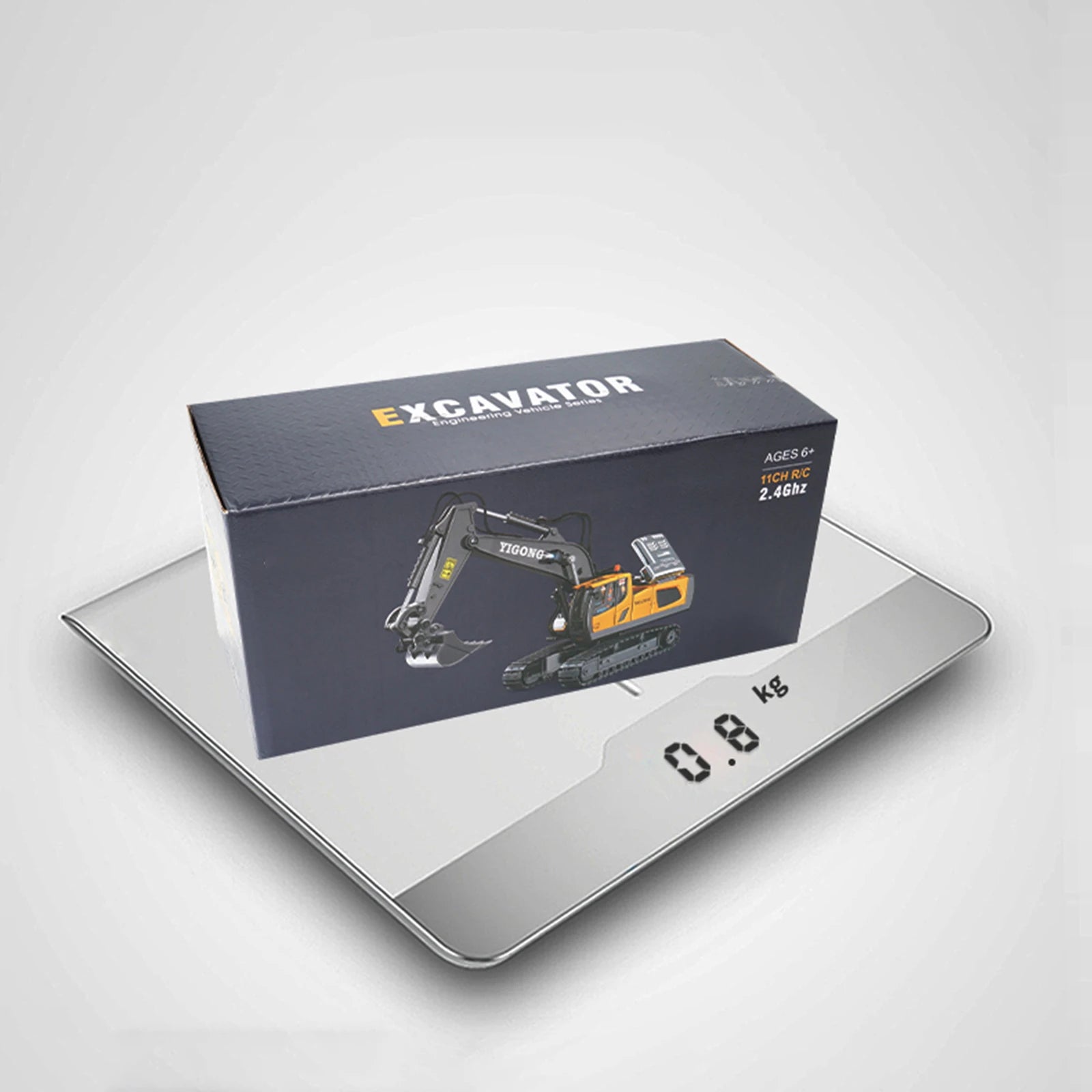 1/20 11CH Crawler 2.4G Wireless Construction RC Cars Toy Remote Control Excavator Kids Children Birthday Gifts