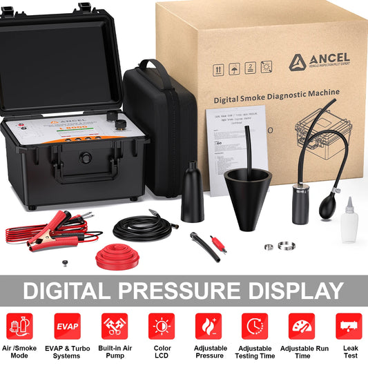 ANCEL L8000 Dual Mode Automotive Smoke Leak Detector | EVAP & Turbo System Tester with Built-in Air Pump