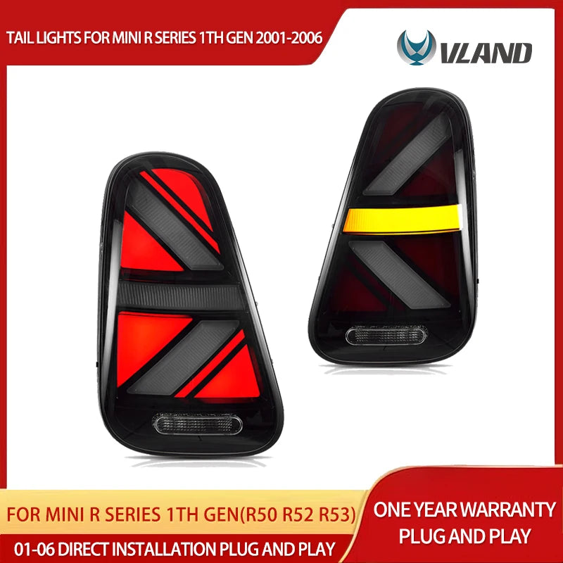 01-06 Mini R Series 1th Gen(R50 R52 R53) Vland LED Tail Lights Sequential Turn Signal With Dynamic Welcome Lighting
