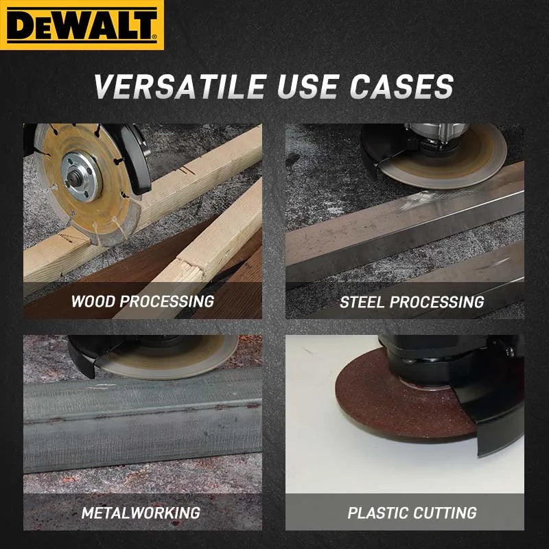 Dewalt DCG414 18V Max XR Brushless Angle Grinder - 125mm, 8800 RPM, Cutting & Polishing for Metal/Wood/Pipe