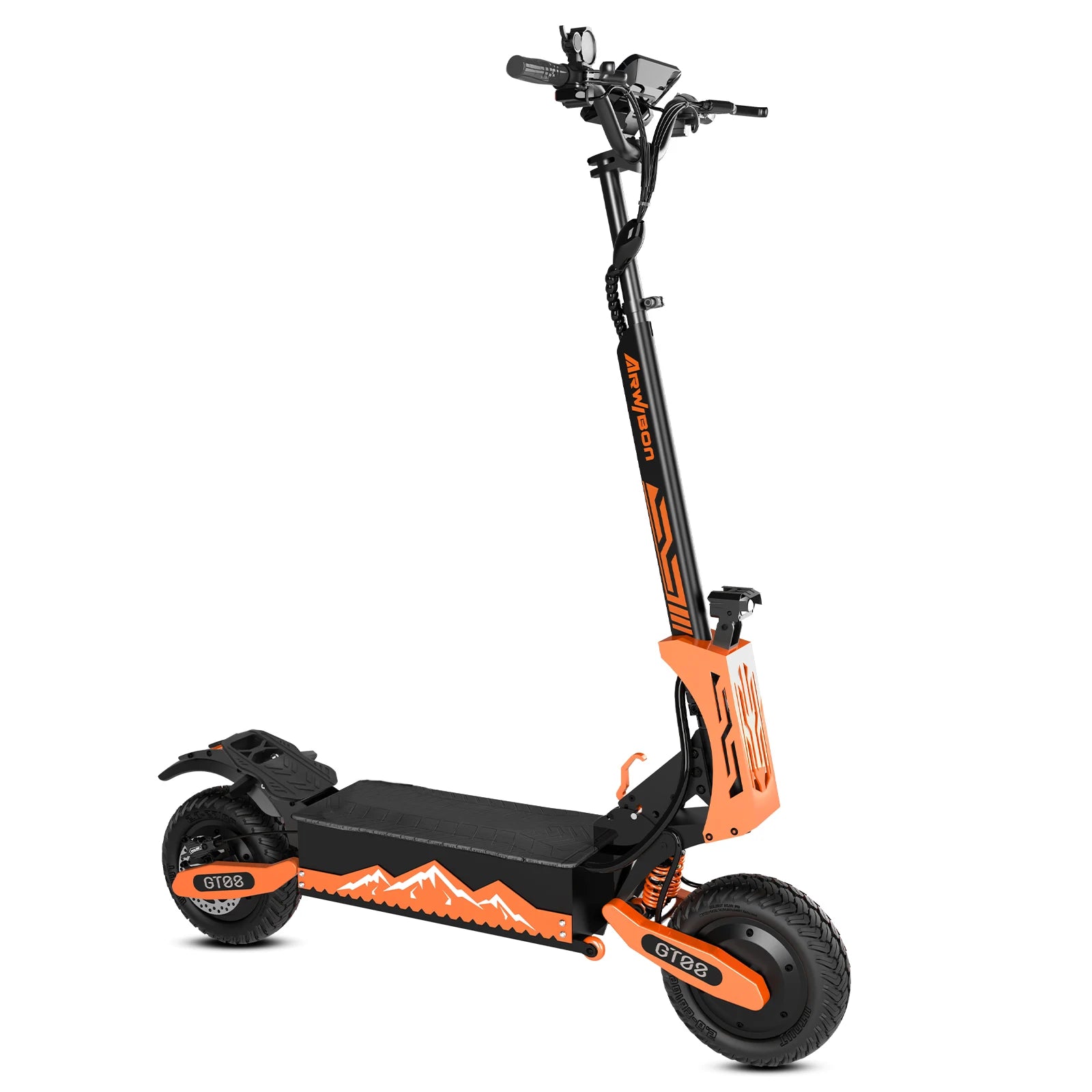 Arwibon 5600W Adult Electric Scooter Dual Motor Top Speed 46MPH,60V27AH, 11-inch Off-Road Tires Sport Folding eScooter
