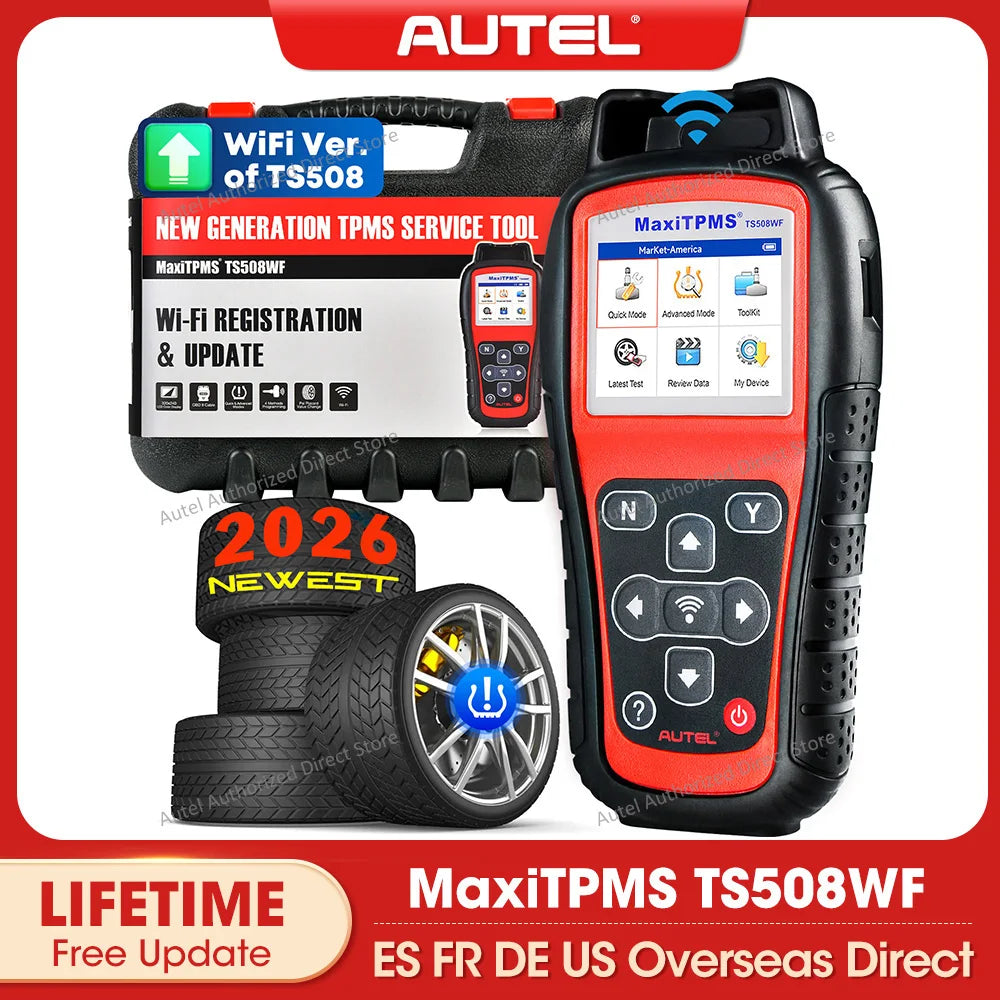 Autel MaxiTPMS TS508WF TPMS Programming Diagnostic Tools Code Reader TPMS System Health Check, Program MX-sensor, TPMS Relearn